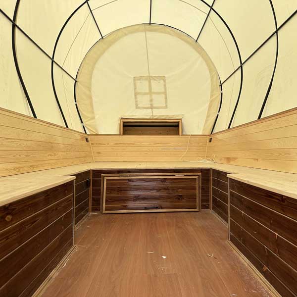 Horse Drawn Covered Wagon Interior Decor